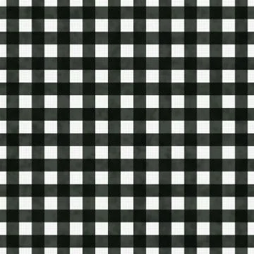 Black gingham pattern repeat background Stock Illustration