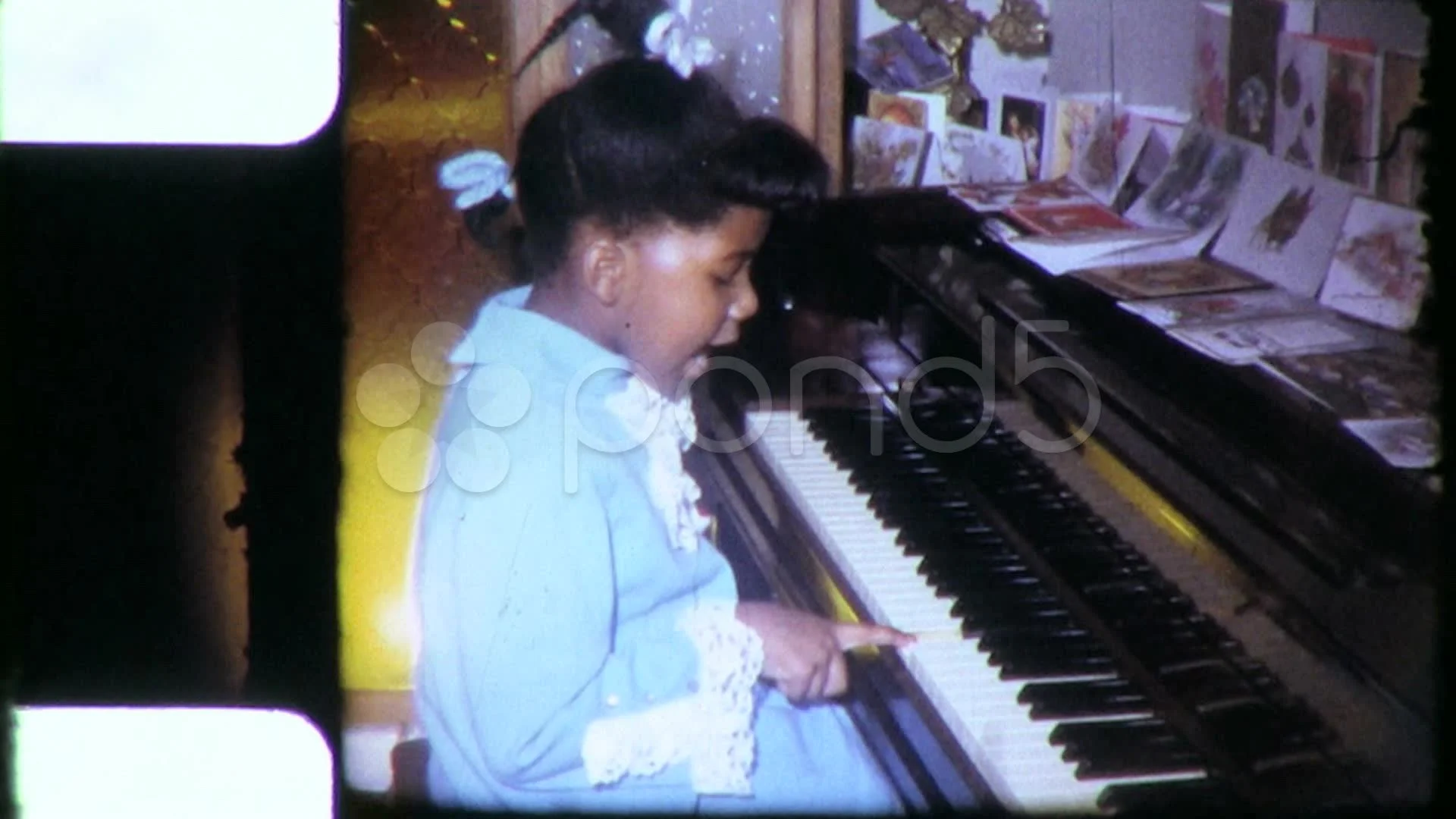 little black girl playing piano