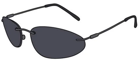 Black glasses Stock Illustration