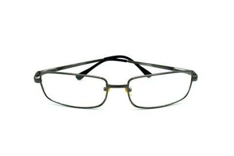 Black glasses isolated Stock Photos