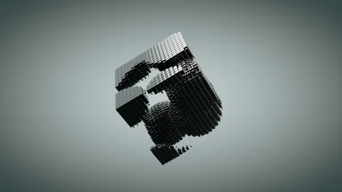 Black Gloss Cubes 库存影片 103801514