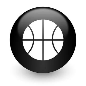 Black glossy computer icon Stock Illustration