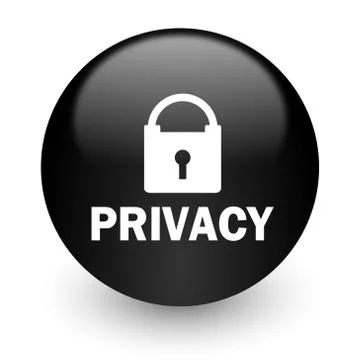 Black glossy computer icon Illustrazione stock