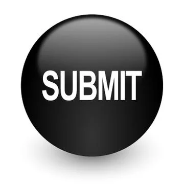 Black glossy computer icon Stock-Illustration