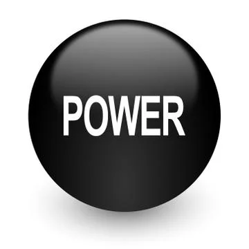 Black glossy computer icon Illustrazione stock