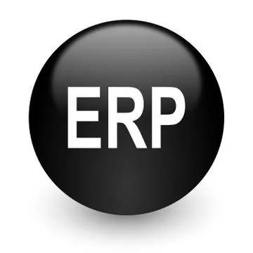 Black glossy computer icon Illustrazione stock