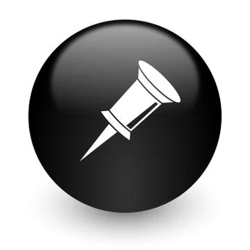 Black glossy computer icon Stock-Illustration