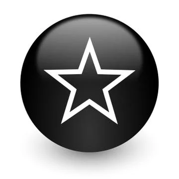 Black glossy computer icon Stock Illustration