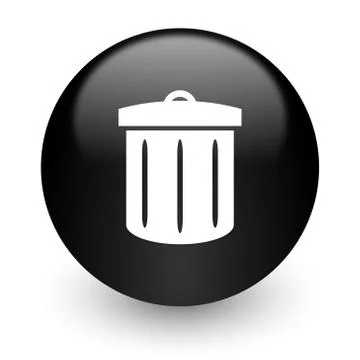 Black glossy computer icon Stock-Illustration