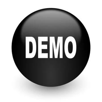 Black glossy computer icon Stockillustratie