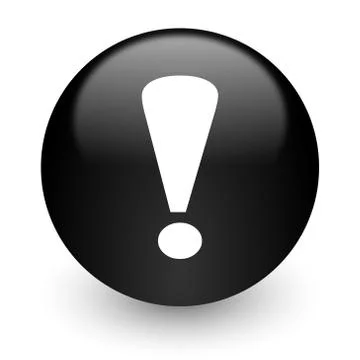 Black glossy computer icon Stock Illustration