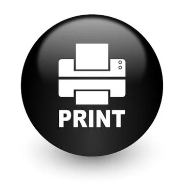 Black glossy computer icon Stockillustratie