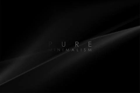 Black glossy smooth stripes abstract tech background 库存插图