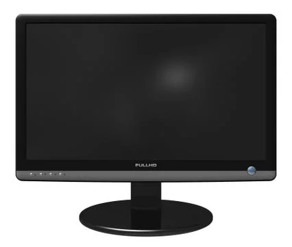 Black glossy TFT display Stock Illustration