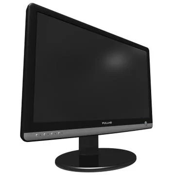 Black glossy TFT display Stock Illustration