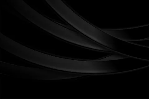 Black glossy waves abstract tech background 스톡 일러스트