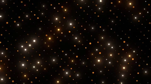 Black gold glitter particles sparkles background Stock Footage 345323593