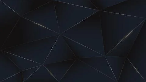Black gold luxury background. Vector dark rich poly backdrop wallpaper. Grpahic Stock Illustration