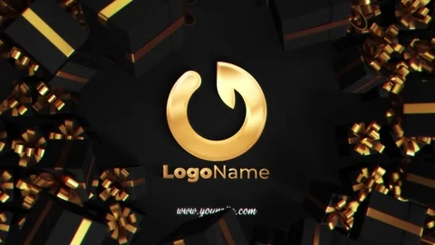 Black Golden Present Unveil Stock After Effects