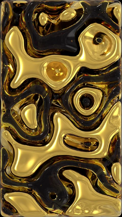 Black Golden Wavy Vertical Background Stock Footage 281262436