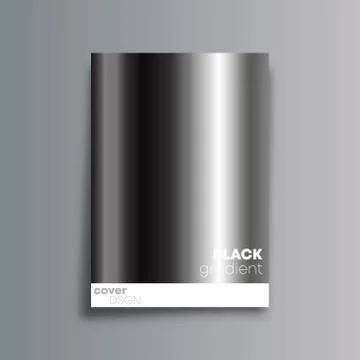 Black gradient cover background for the banner, flyer, poster, brochure or ot Stock Illustration