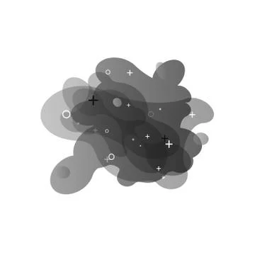 Black Gradient geometric banners with flowing liquid shapes. Dynamic Fluid Stock Illustration