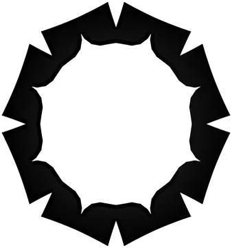 Black Gradient Random Abstract Vector Elements Set for Multi Purpose Artwork Stock Illustration