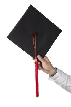 Black graduation cap Stock Photos
