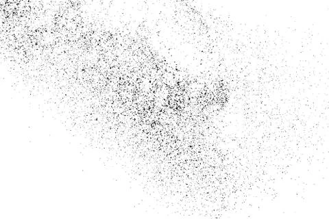 Black grainy texture isolated on white. Illustrazione stock
