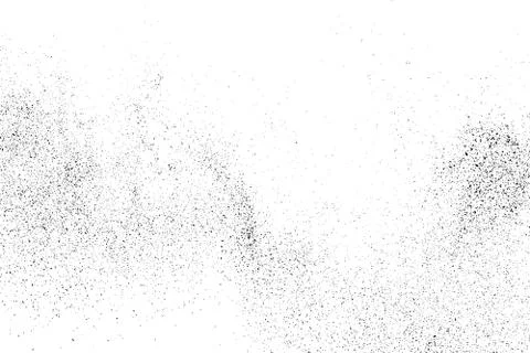 Black grainy texture isolated on white. Illustrazione stock