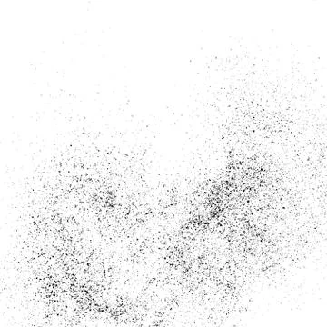 Black grainy texture isolated on white. Stock Illustration