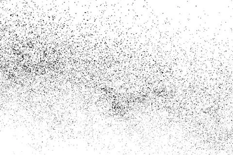 Black grainy texture isolated on white. 스톡 일러스트