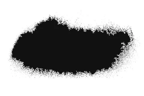 Black grainy texture isolated on white. Stock Illustration