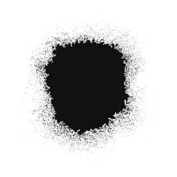 Black grainy texture isolated on white. Stock Illustration