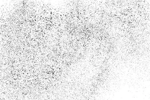 Black grainy texture isolated on white. 스톡 일러스트