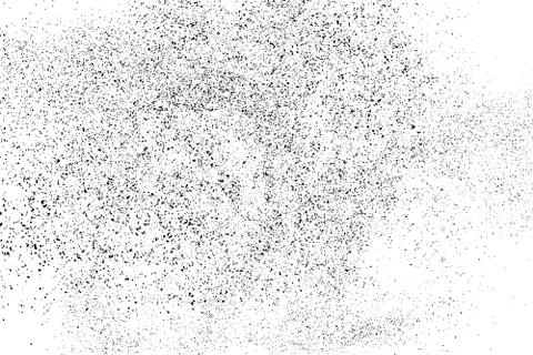Black grainy texture isolated on white. Stock Illustration