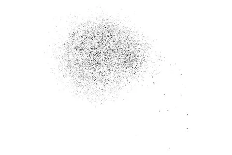 Black grainy texture isolated on white. 스톡 일러스트
