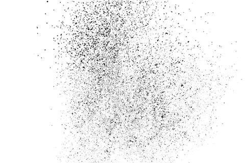 Black grainy texture isolated on white. 스톡 일러스트