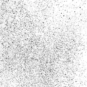 Black grainy texture isolated on white. Illustrazione stock