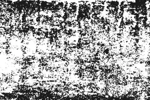 Black grainy texture isolated on white. Stock Illustration