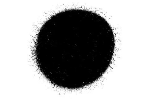Black grainy texture isolated on white background. Stock Illustration
