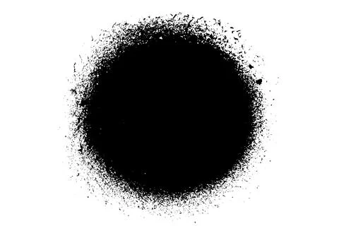 Black grainy texture isolated on white background. イラスト素材