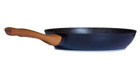Black granite pan Stock Photos