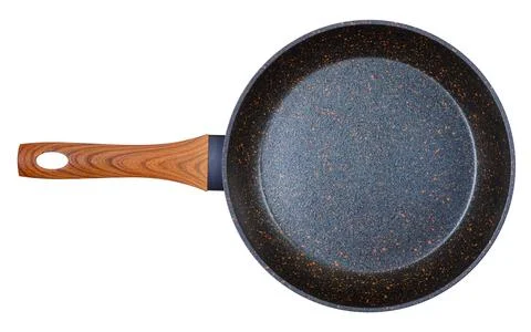 Black granite pan Stock Photos