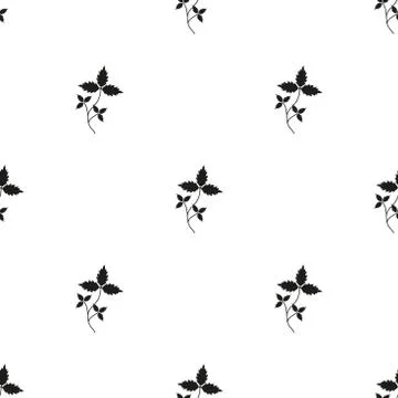Black grapes pattern Stock Illustration