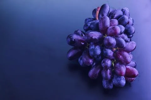 Black grapes Foto stock