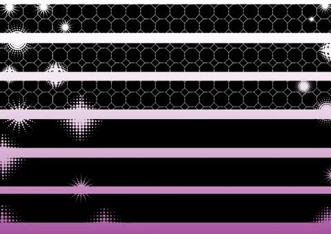 Black Graphic Elements Stockillustratie