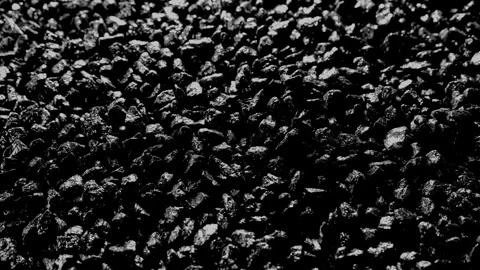 Black Gravel Drift with Smooth Subtle Motion. Stock Footage 309854596