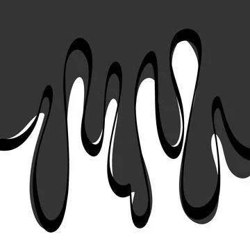 Black Gray Dripping Liquid Abstract Background Stock Illustration