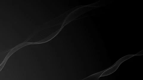 Black gray gradient background with abstract two motion wave Stock Footage 297351106